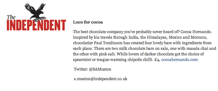 COCOA HERNANDO IN THE INDEPENDENT